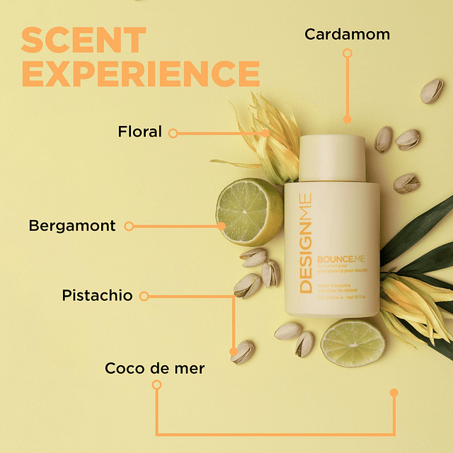 Shampoo para rizos BOUNCE.ME de DESIGNME | Fórmula antiencre