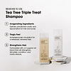 Tea Tree Triple Treat Shampoo vigorizante – Menta refrescant