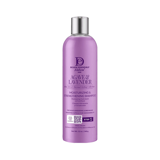 Baño hidratante para el cabello de agave y lavanda, Shampoo