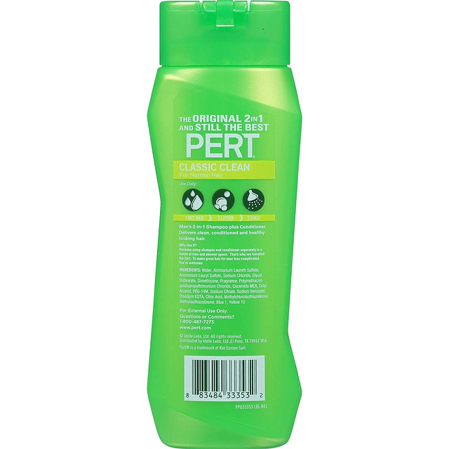 Pert Plus Shampoo 2 en 1 Plus Acondicionador, cabello normal