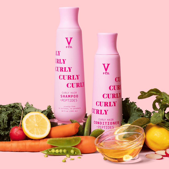 V&Co. Shampoo Beauty para cabello rizado con tecnología de p