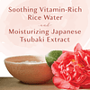 Shampoo con tsubaki japonés hidratante y agua de arroz, fórm