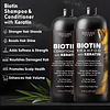 Biotin Shampoo y Acondicionador Set con Queratina - Fórmula