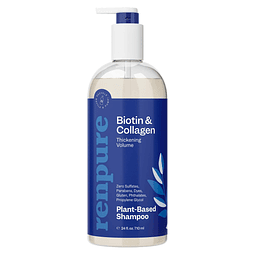 Shampoo de volumen espesante de biotina y colágeno a base de