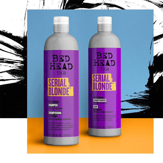 Bed Head Shampoo y acondicionador para cabello rubio dañado