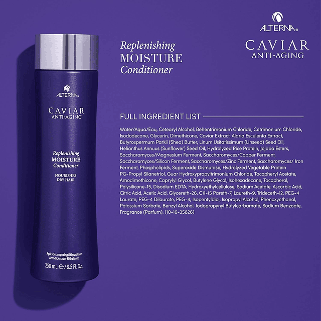 Shampoo/acondicionador hidratante antienvejecimiento Caviar,