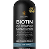 Biotina 2 en 1 Shampoo y acondicionador para hombres y mujer