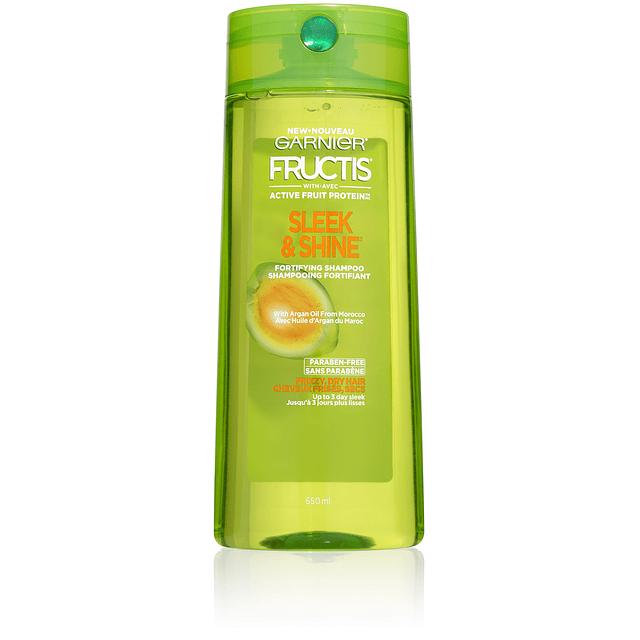 Shampoo Fructis Sleek and Shine, cabello encrespado, seco e