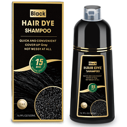 Shampoo para tinte de cabello negro, Shampoo de color 3 en 1