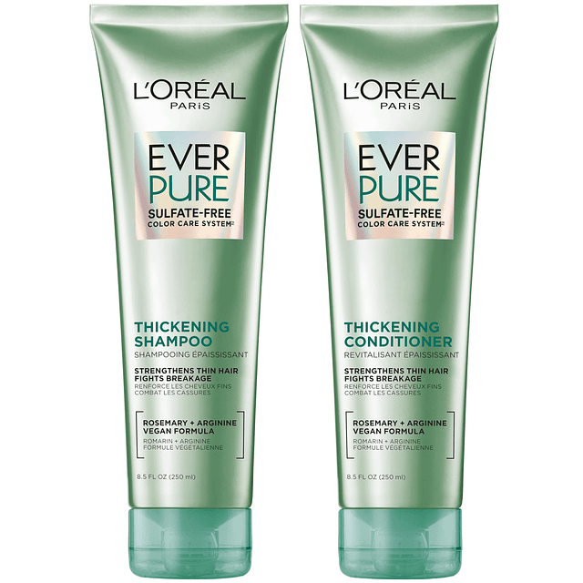 L'Oreal Paris Shampoo y acondicionador espesante sin sulfato