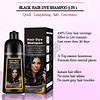 Shampoo instantáneo para tinte de cabello negro 3 en 1, Sham