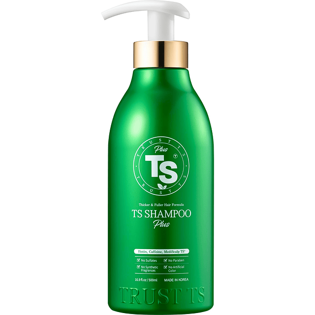 TS Shampoo plus 500ml (16.9oz) para cabello adelgazado con b