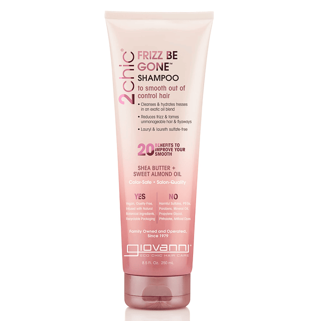 2chic Frizz Be Gone Shampoo - Fórmula suavizante natural ant