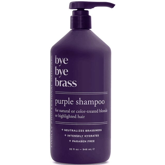 Bye Bye Brass Purple Shampoo para cabello rubio natural o te