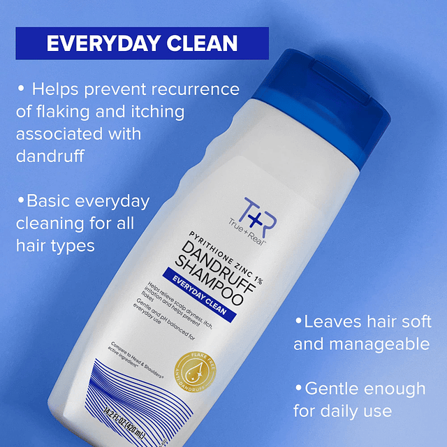 Classic Everyday Clean Shampoo anticaspa, piritiona zinc 1%,