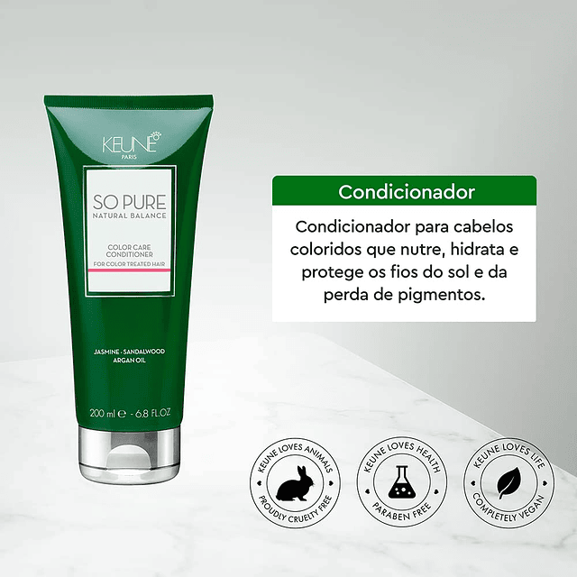 Acondicionador So Pure Color Care, 6.8 onzas líquidas