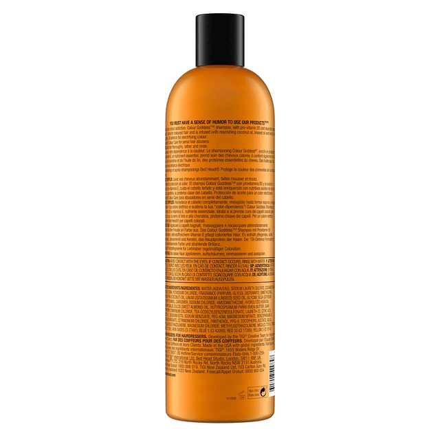 Bed Head Color Goddess Shampoo con infusión de aceite + acon