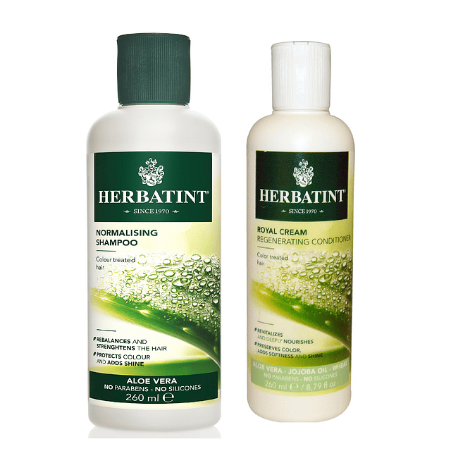 Paquete de Shampoo normalizante y acondicionador en crema re