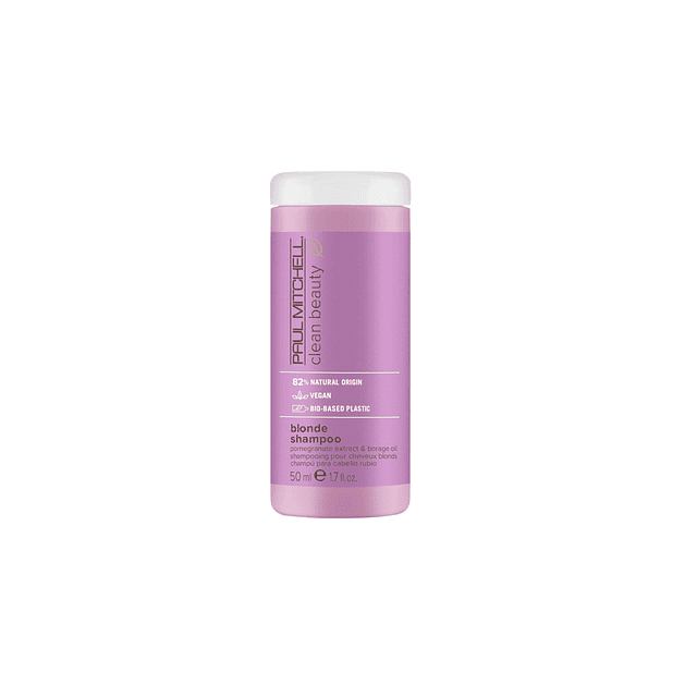 Clean Beauty Blonde Purple Shampoo, limpia suavemente, elimi