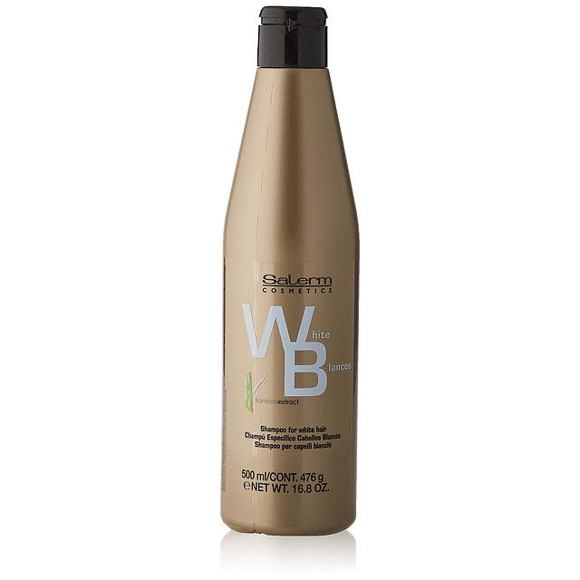 Salerm Shampoo para cabello blanco, 16.8 onzas