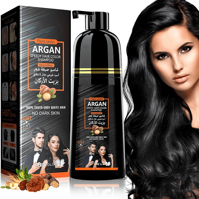 Shampoo para tinte de cabello negro, Shampoo para cabello ne