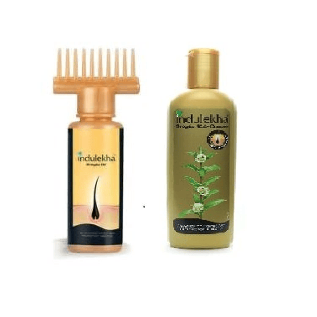 Set combinado Indulekha: aceite para el cabello Bringha de 1