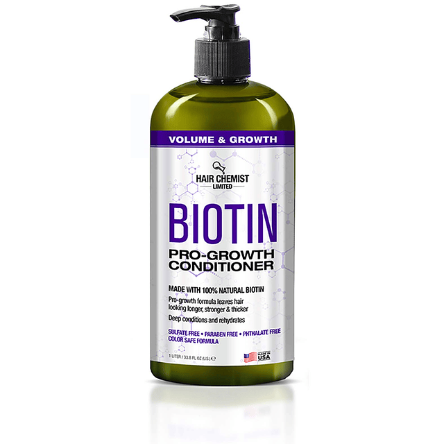 Hair Chemist Biotin Pro-Growth Shampoo y Acondicionador Set