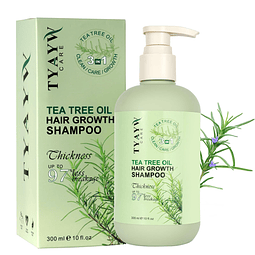 Shampoo para el crecimiento del cabello con árbol de té, par