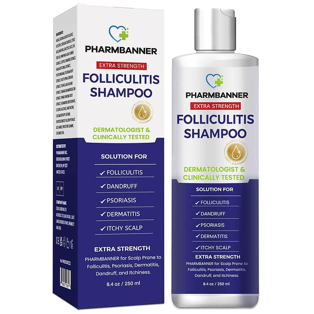 Shampoo antimicótico para foliculitis, dermatitis seborreica