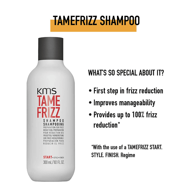 Shampoo KMS TAMEFRIZZ, 10.1 oz