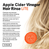 Enjuague para el cabello con vinagre de sidra de manzana Lit