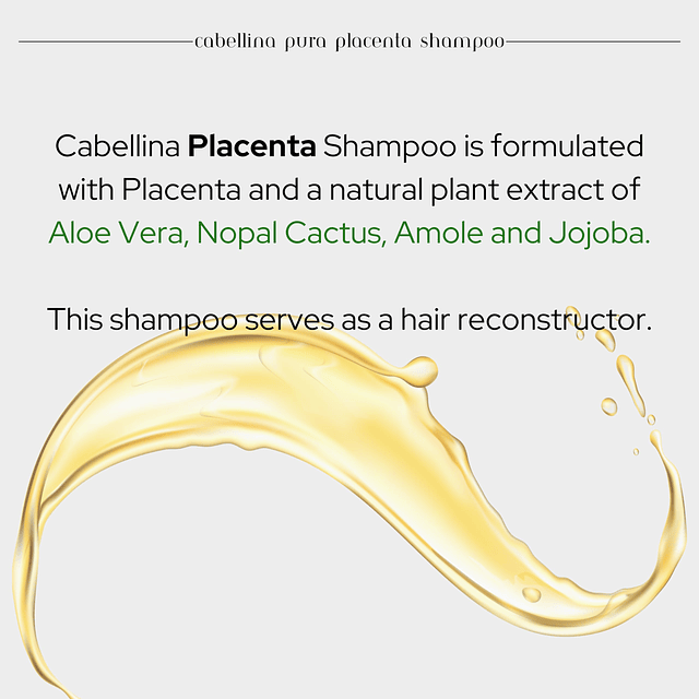 Shampoo Reconstructor Cabellina con Proteínas, Aminoácidos d