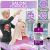 Shampoo Morado - Tónico para cabello rubio - Sin sulfatos ni