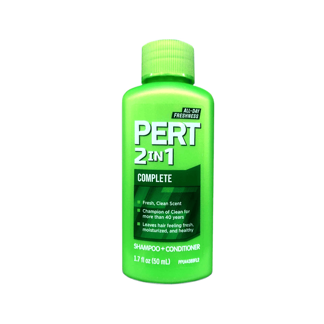 PERT PLUS Shampoo 2 EN 1, 1.7 onzas líquidas (paquete de 36)