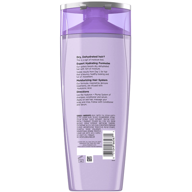 L'Oreal Paris Elvive Hyaluron Shampoo hidratante para cabell