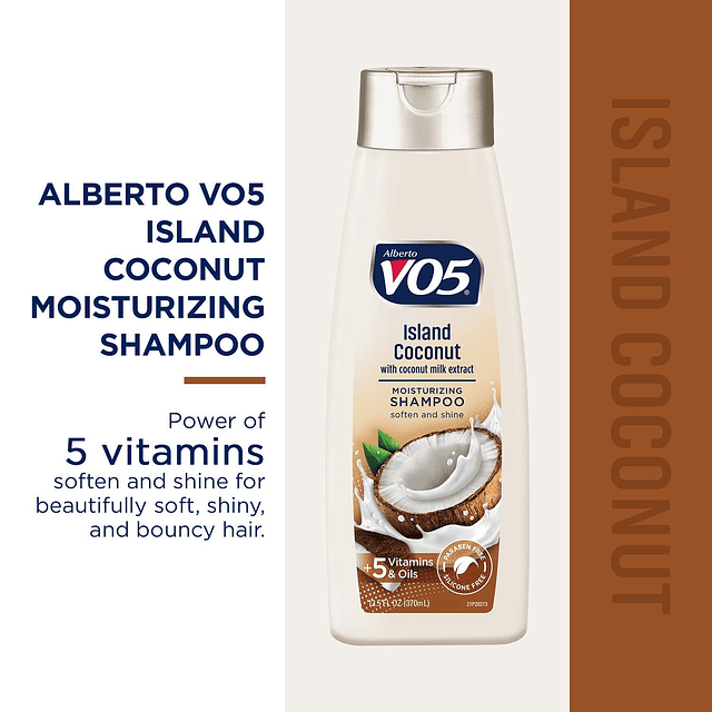 Shampoo hidratante - 12.5 onzas líquidas - El coco de la isl