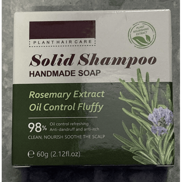 Organic Rosemary Shampoo Bar - Crecimiento del cabello, fort