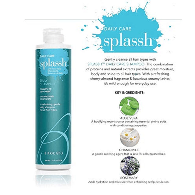 Splassh Daily Hair Shampoo: Shampoo voluminizador con querat