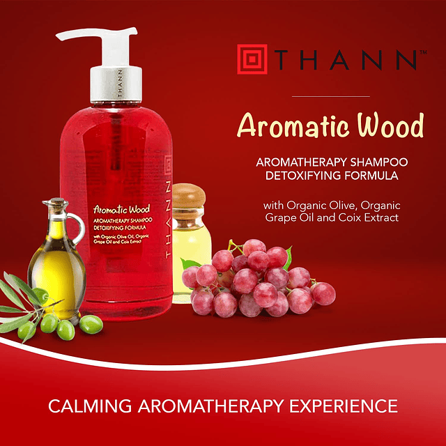 Thann Aromatic Wood Aromatherapy Hair Shampoo para hombres y