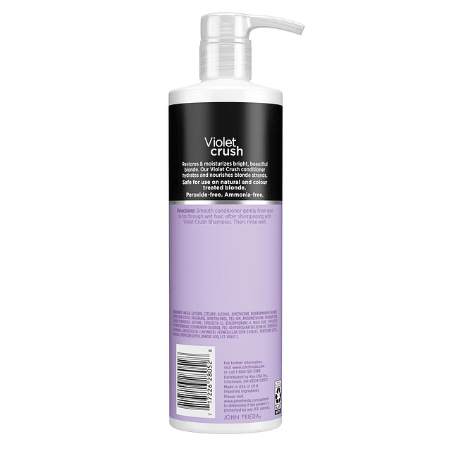 Violet Crush Acondicionador morado para cabello rubio, 16 on