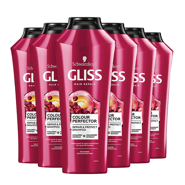 Gliss Color Protect Shampoo 250 ml - Paquete de 6