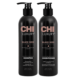 Shampoo y acondicionador de aceite de semilla negra Chi Luxu