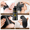 Shampoo de tinte para cabello negro 3 en 1, tinte natural pa