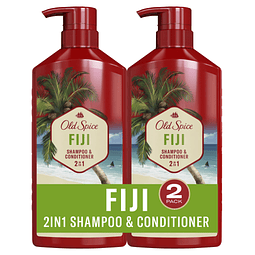 Fiji Juego de Shampoo y acondicionador 2 en 1 para hombres,