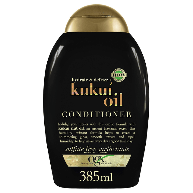 Acondicionador de aceite Kukui, hidrata y desfrizz, 13 onzas