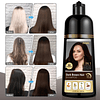 Shampoo para tinte de cabello marrón oscuro 3 en 1 Shampoo p