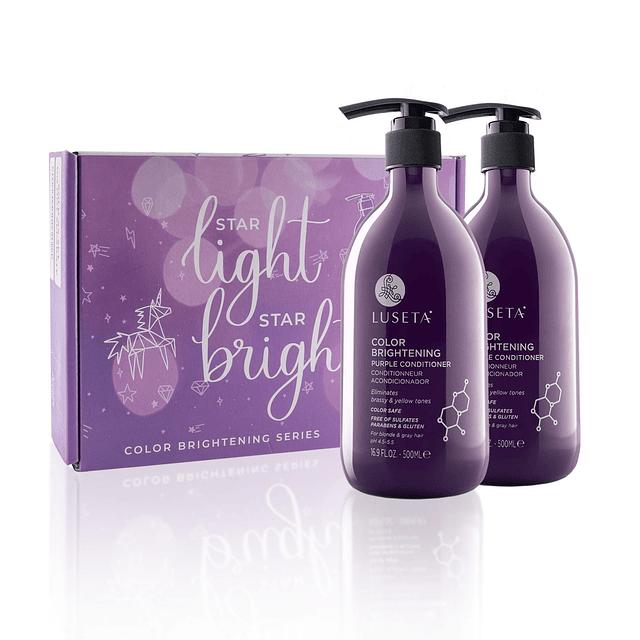 Luseta Purple Shampoo y Acondicionador Set para cabello teñi