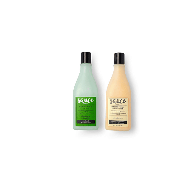 Juego de acondicionador de crema de coco y Shampoo de menta