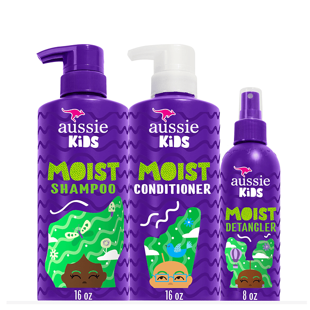 El juego de cuidado del cabello Kids incluye: Shampoo (16 on