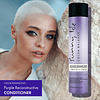 Acondicionador reconstructivo morado que mejora el color, 10